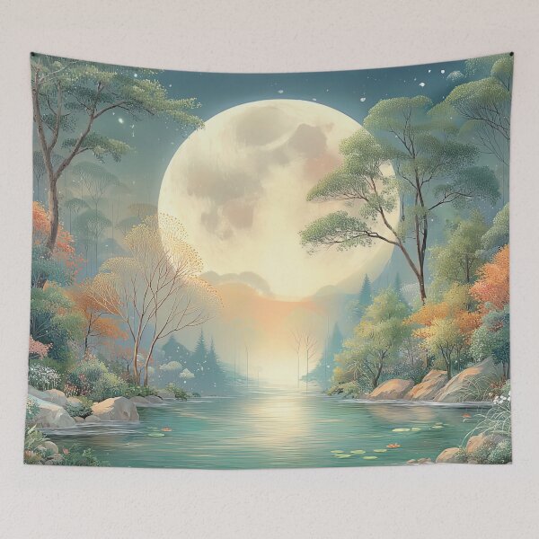 Item preview, Lunar Dreamscape: A Castle's Reflection designed and sold by bloorose.