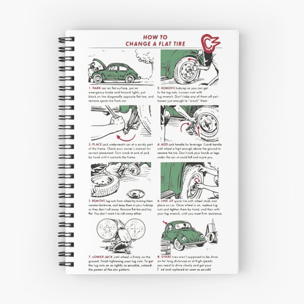Item preview, Arreglo pinchazo de rueda maniobra consejo designed and sold by CrayonCars WEAR.