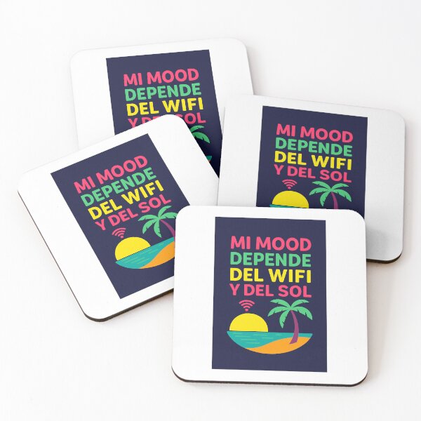 Item preview, My mood depends on WiFi and the sun | Funny summer quote designed and sold by Rednbida – Mente rica, estilo brutal..
