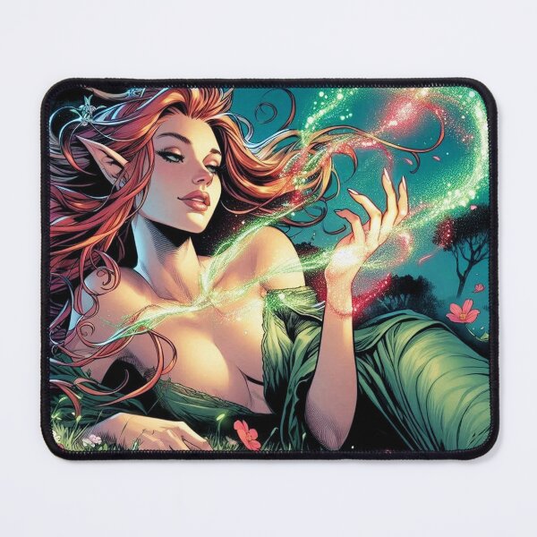 Item preview, Beautiful Elf Girl Playing With Magic 2 designed and sold by Arcane Fantasy Art.