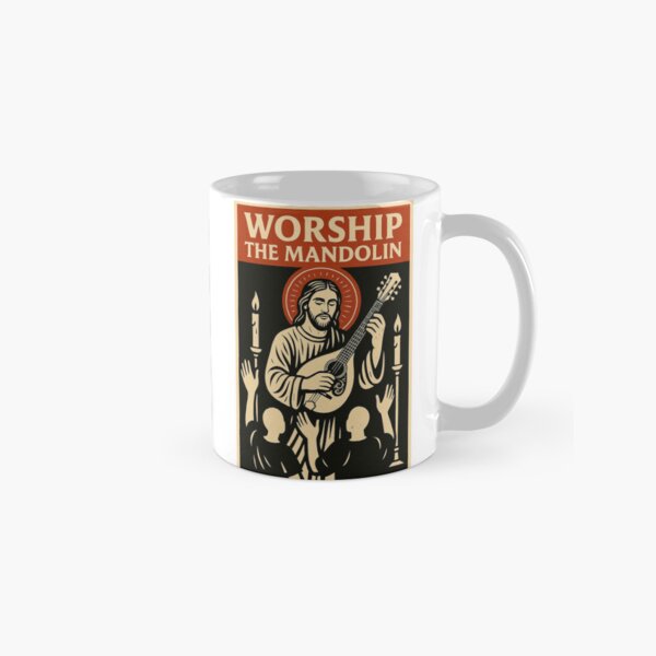Item preview, Worship The Mandolin! designed and sold by Quatermass Collectibles.