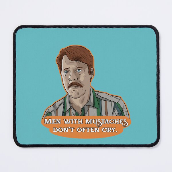Item preview, Men with mustaches don't often cry. - BJ Barnes designed and sold by blacksnowcomics.