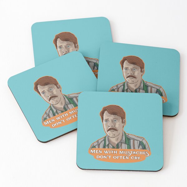 Item preview, Men with mustaches don't often cry. - BJ Barnes designed and sold by blacksnowcomics.