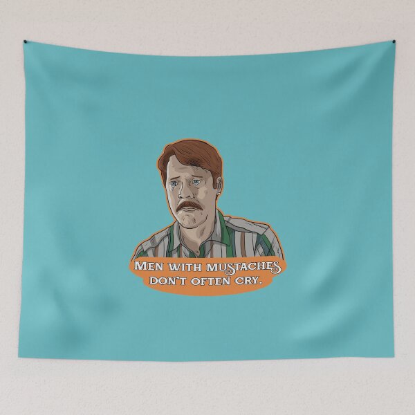 Item preview, Men with mustaches don't often cry. - BJ Barnes designed and sold by blacksnowcomics.