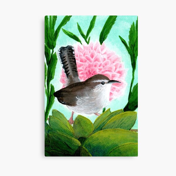 Item preview, Bewick's Wren in Salal designed and sold by gallopingcrow.