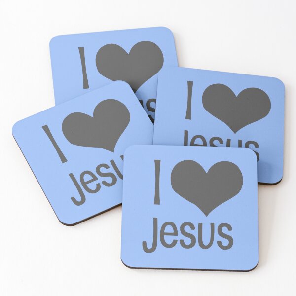 Item preview, I love Jesus blue designed and sold by ZiphGames.