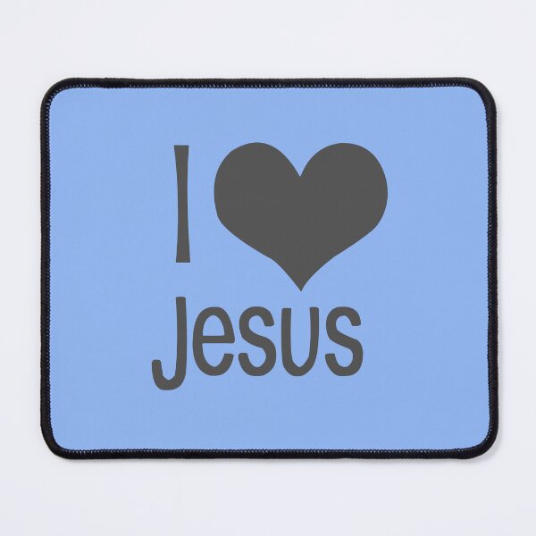 Item preview, I love Jesus blue designed and sold by ZiphGames.