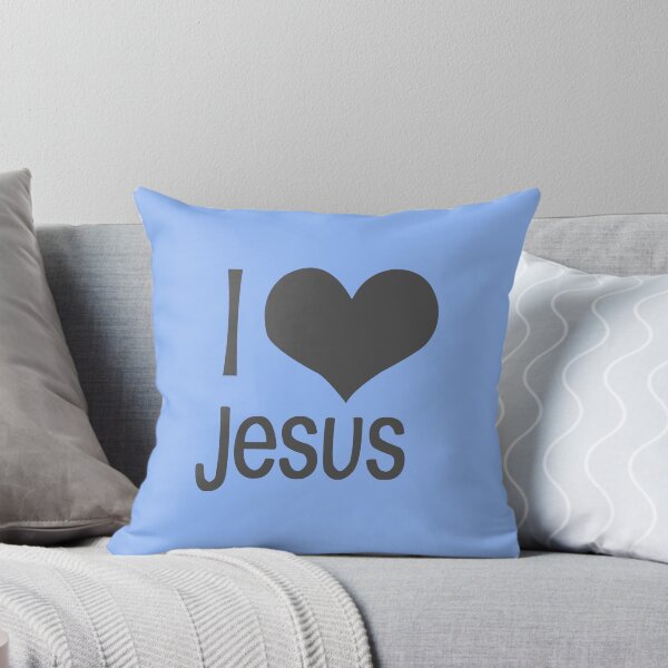 Item preview, I love Jesus blue designed and sold by ZiphGames.