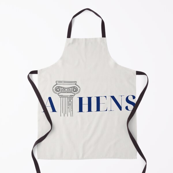 Item preview, Modern Minimalist “ATHENS” Typography Art in Deep Navy designed and sold by MetaMuralStudio.