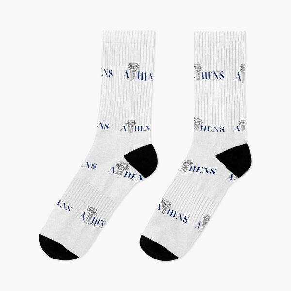 Item preview, Modern Minimalist “ATHENS” Typography Art in Deep Navy designed and sold by MetaMuralStudio.