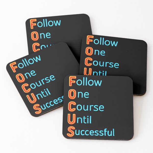 Item preview, FOCUS - Follow One Course Until Successful - Motivational designed and sold by pixelated_echoes.