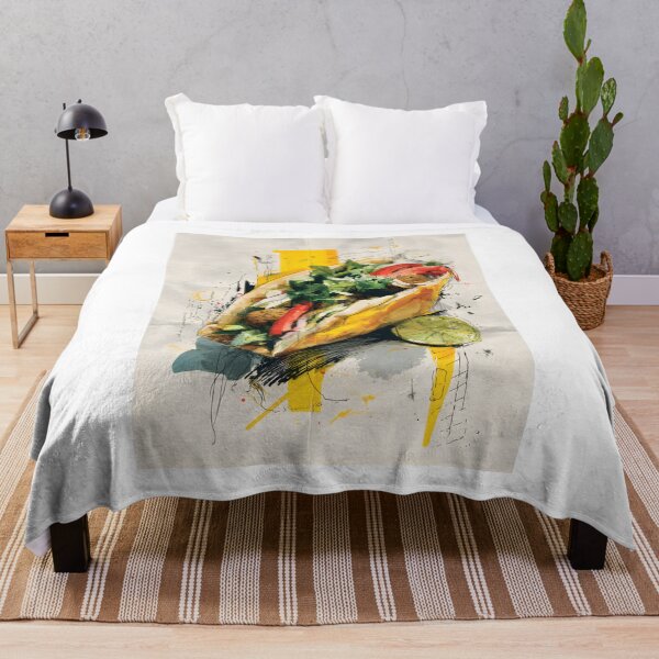 Item preview, Falafel Wrap with Fresh Greens and Lime Wedge Surrounded by Abstract Yellow Splashes designed and sold by OlfactoART Studio.