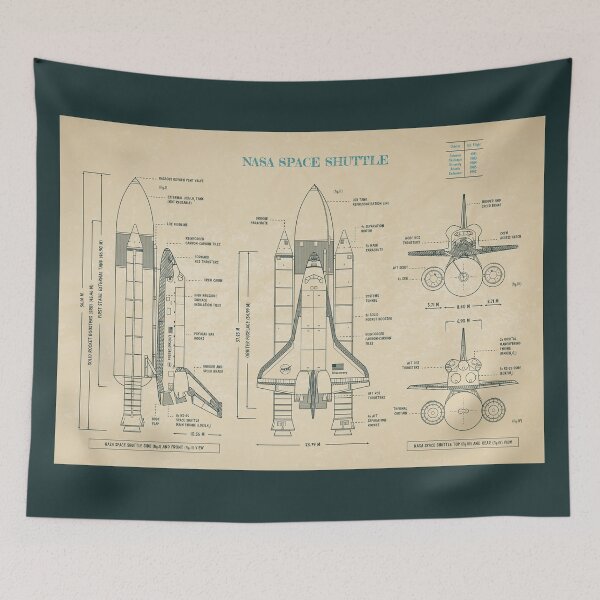 Item preview, NASA Space Shuttle (Parchment) designed and sold by BGALAXY.