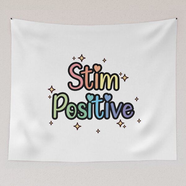 Item preview, Stim Positive Neurodivergent Pride designed and sold by Dopamine Glitch.