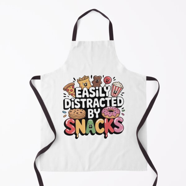 Item preview, Easily distracted by snacks designed and sold by InkInduldge.