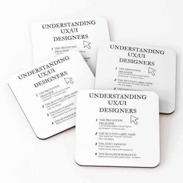 Item preview, Understanding UX/UI Designers – Funny Interface Life Definitions designed and sold by PsyFlow35.
