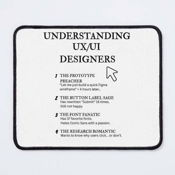 Item preview, Understanding UX/UI Designers – Funny Interface Life Definitions designed and sold by PsyFlow35.