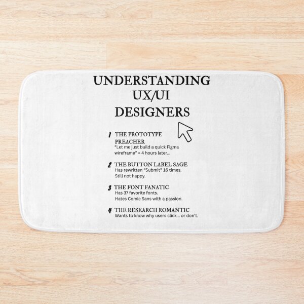 Item preview, Understanding UX/UI Designers – Funny Interface Life Definitions designed and sold by PsyFlow35.