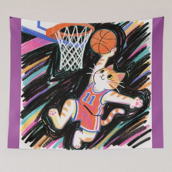 Item preview, dunker kitty designed and sold by artsmeow.