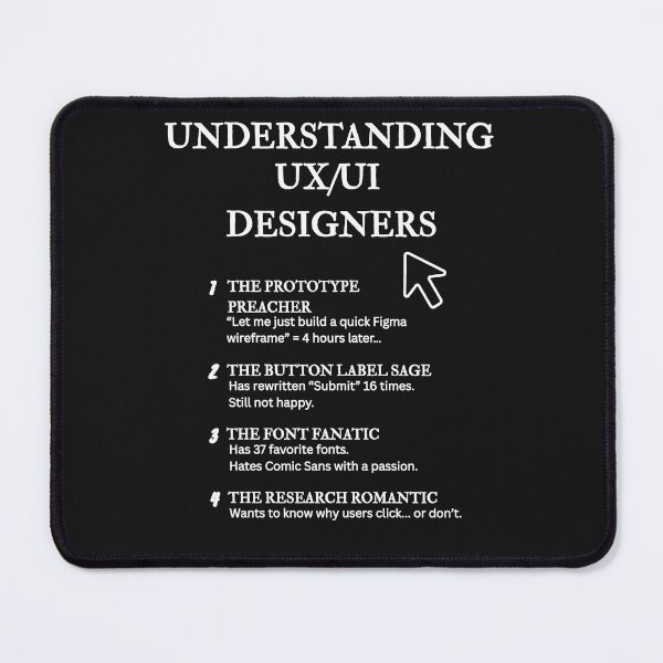 Item preview, Understanding UX/UI Designers – Funny Interface Life Definitions – Black designed and sold by PsyFlow35.
