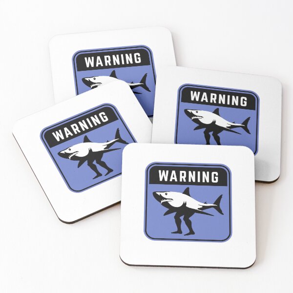 Item preview, Warning Landsharks designed and sold by pihcles.
