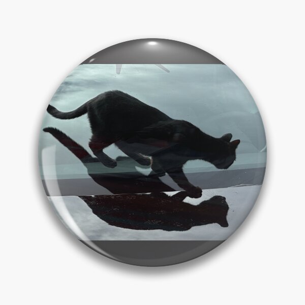 Item preview, Black cat on black car designed and sold by AHELENE.