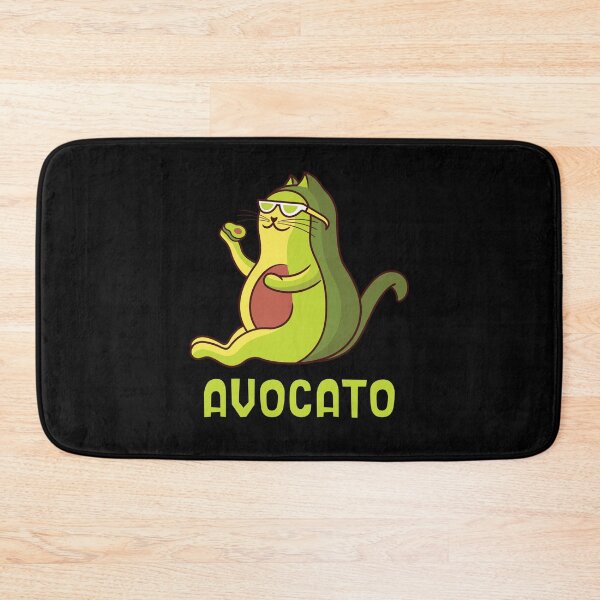 Item preview, Avocato Funny Fat Avocado Kitty designed and sold by MasartDesigns.