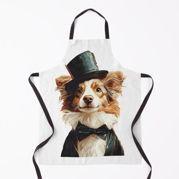 Item preview, Dapper Dog in Top Hat designed and sold by MelaDizayn.