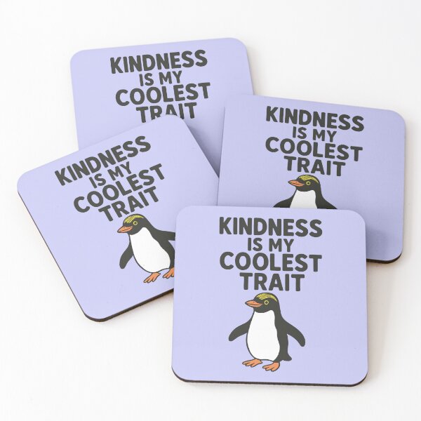 Item preview, Kindness Penguin Quote – Uplifting Animal Art - Kindness is My Coolest Strength designed and sold by Madeline Binder Art & Design.