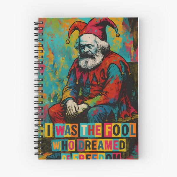 Item preview, I Was the Fool – Karl Marx in Chains (NeoPunk Protest Art) designed and sold by oneof21million.