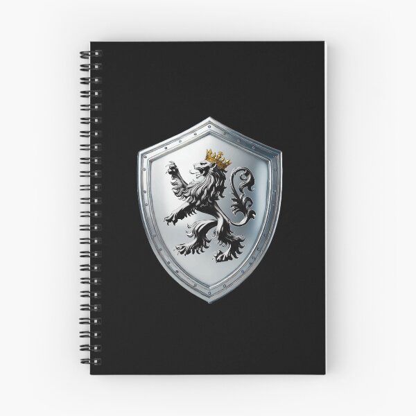 Item preview, Phillips Shield Crowned Silver Lion on Brilliant Steel Armor designed and sold by Highlandkings.