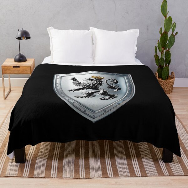 Item preview, Phillips Shield Crowned Silver Lion on Brilliant Steel Armor designed and sold by Highlandkings.