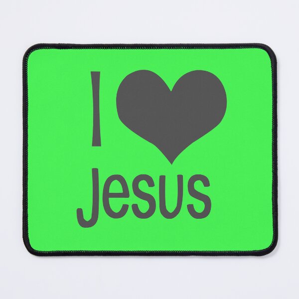 Item preview, I love Jesus green designed and sold by ZiphGames.