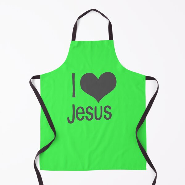 Item preview, I love Jesus green designed and sold by ZiphGames.