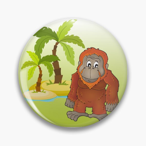 Item preview, Friendly Orangutan on a Tropical Island designed and sold by ToscaniArt.