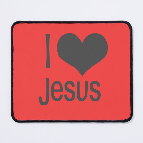 Item preview, I love Jesus red designed and sold by ZiphGames.