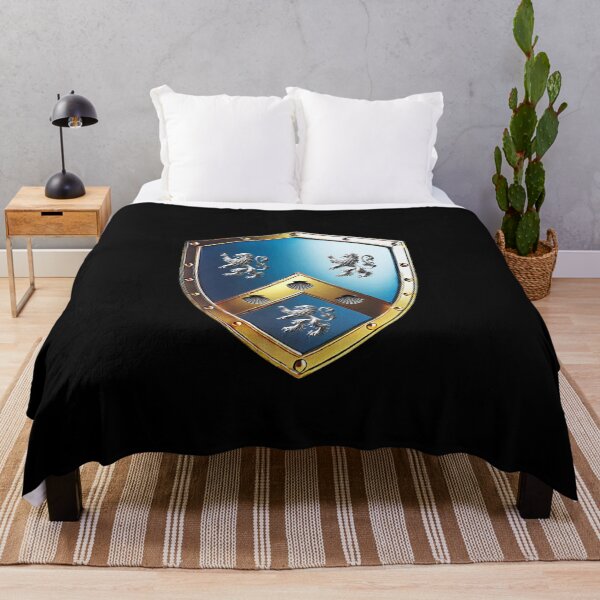 Item preview, James Shield Silver Lions and Gold Chevron on Brilliant Blue designed and sold by Highlandkings.