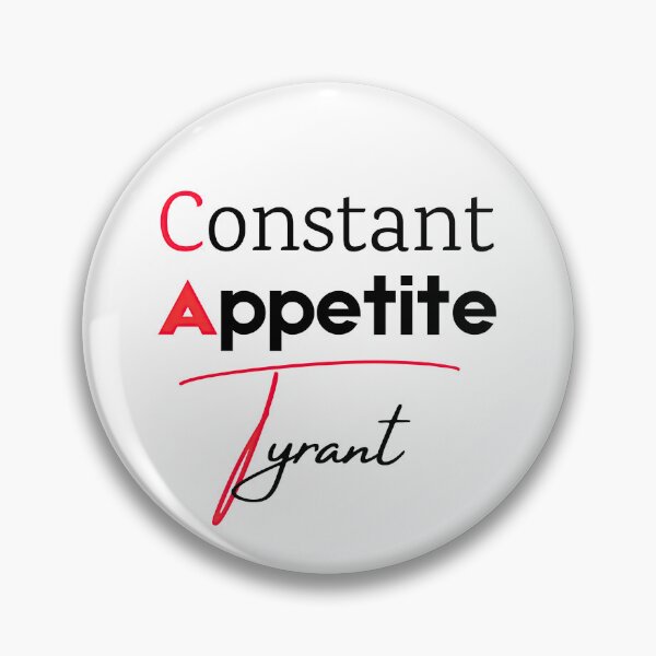 Item preview, CAT Acronym Funny T-Shirt – Constant Appetite Tyrant Minimalist Cat Lover Design designed and sold by soycig.
