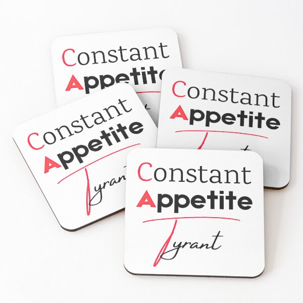 Item preview, CAT Acronym Funny T-Shirt – Constant Appetite Tyrant Minimalist Cat Lover Design designed and sold by soycig.