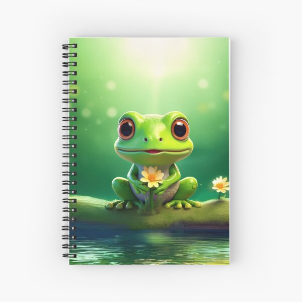 Artikel-Vorschau von Großäugiger Frosch mit kleiner Blume, designt und verkauft von Englandbear.