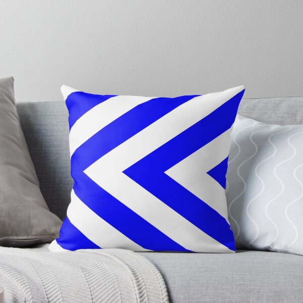 Aperçu de l'œuvre Motif chevron bleu et blanc créée et vendue par Patterns-2024.