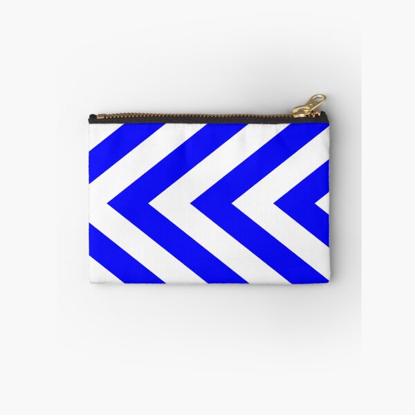 Aperçu de l'œuvre Motif chevron bleu et blanc créée et vendue par Patterns-2024.