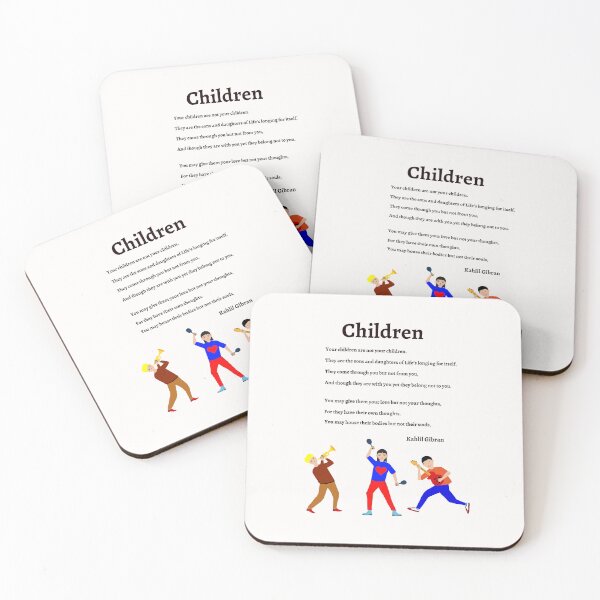 Item preview, Children by Kahlil Gibran Art print/Poster designed and sold by JamesDunican.