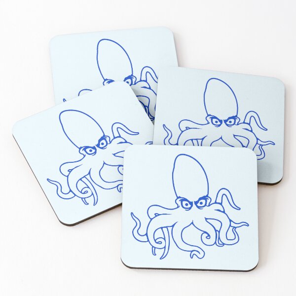 Item preview, Octopus squid cephalopod evil eye dangerous sea designed and sold by shirt-o-mat.