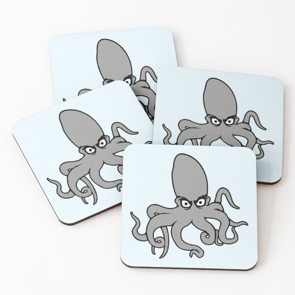 Artikelvorschau, Oktopus Tintenfisch Kopffüßer böser Blick gefährlich Meer entworfen und verkauft von shirt-o-mat.