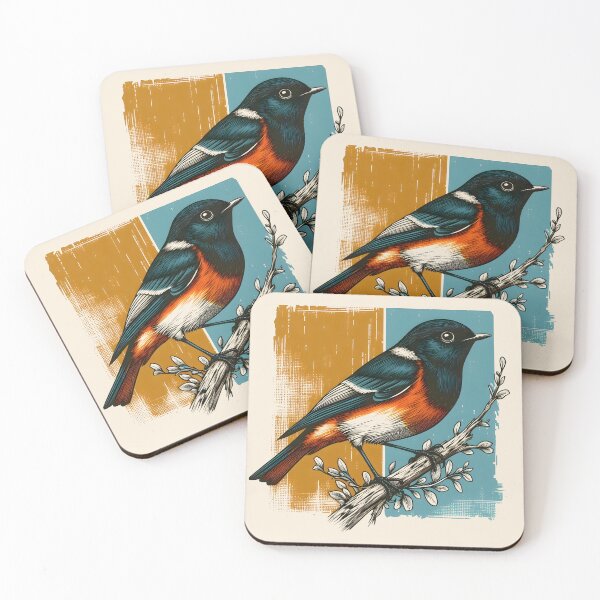 Item preview, Painted Redstart 3 designed and sold by theAVIARY7.