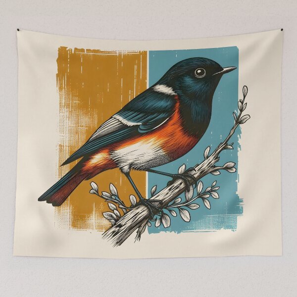 Item preview, Painted Redstart 3 designed and sold by theAVIARY7.
