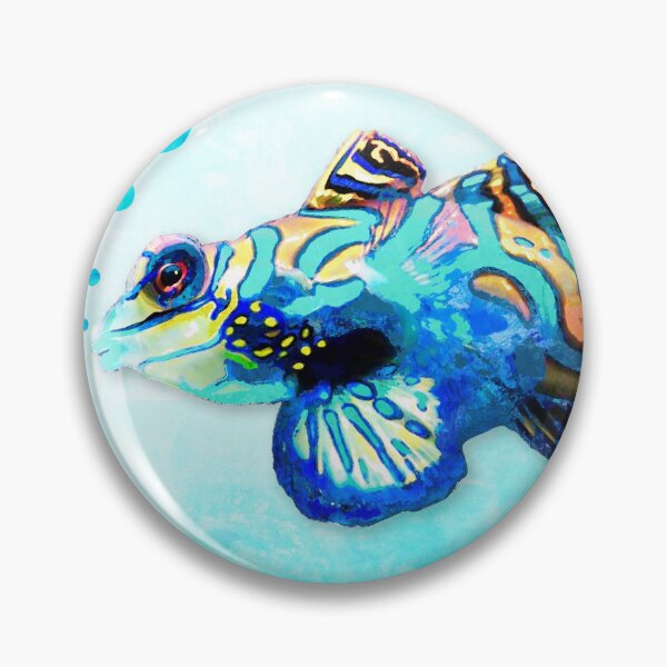Item preview, Colorful Mandarinfish Fish Art designed and sold by Sharon Cummings Art.