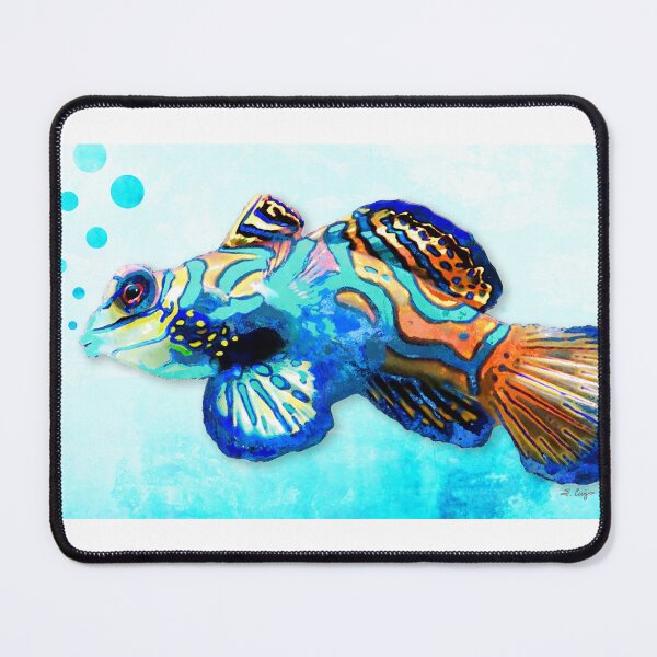 Item preview, Colorful Mandarinfish Fish Art designed and sold by Sharon Cummings Art.