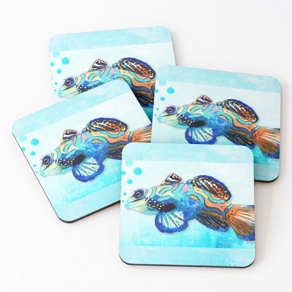Item preview, Colorful Mandarinfish Fish Art designed and sold by Sharon Cummings Art.